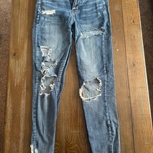 American Eagle Outfitters Distressed Denim Skinny Jeans